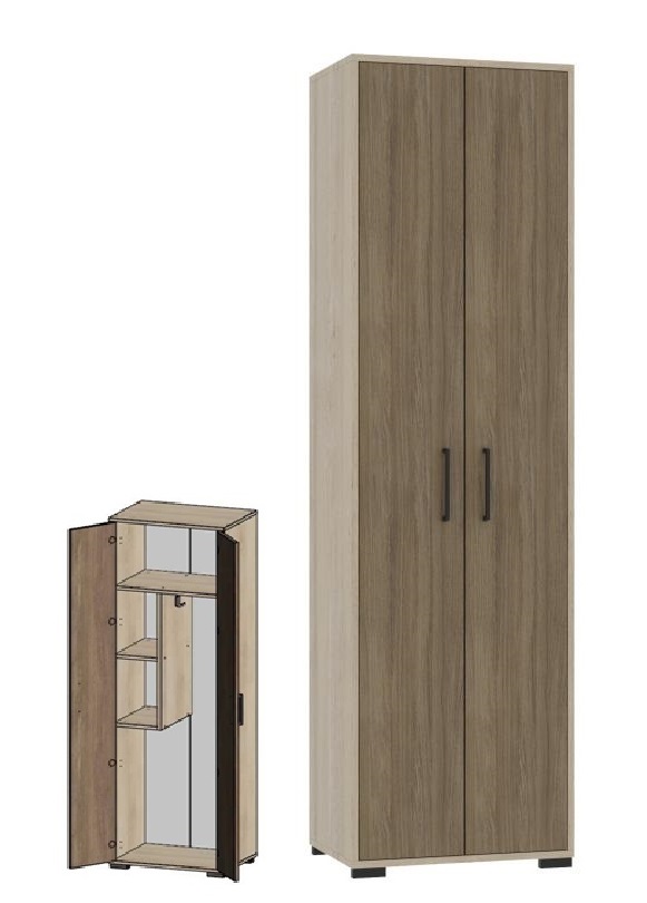 Шафа 2-х дверна господарська, 580х405х2025 мм ("ЛЕОНТЕК") (6608)